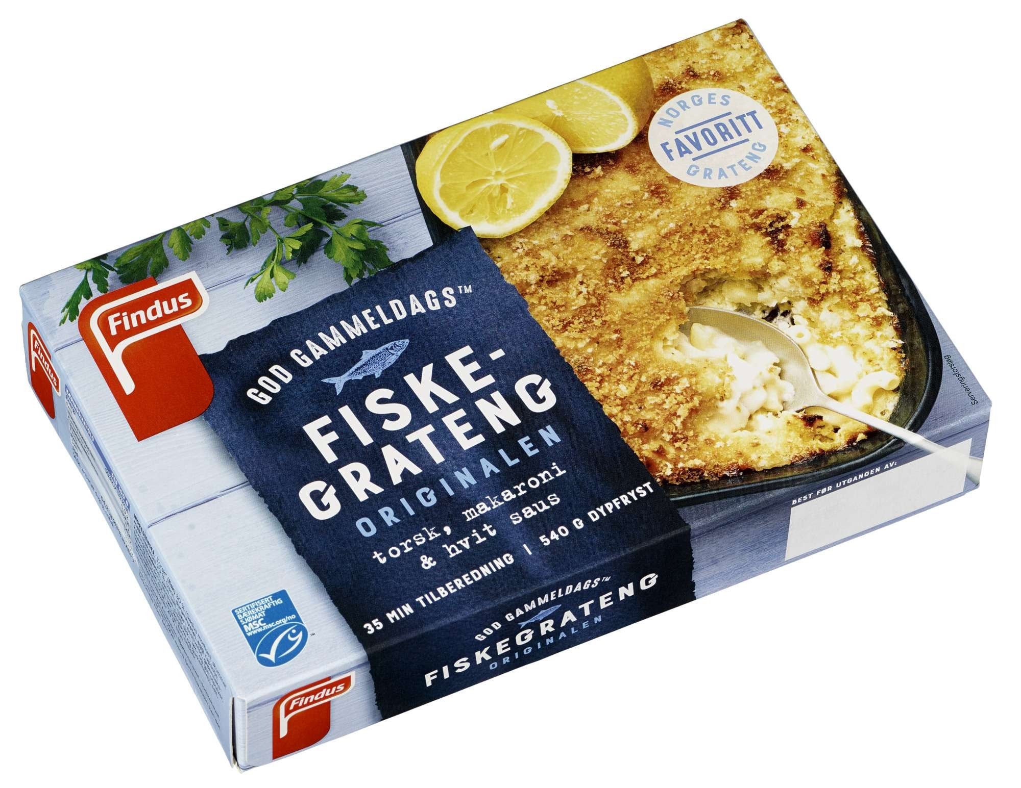 God gammeldags fiskegrateng   540g