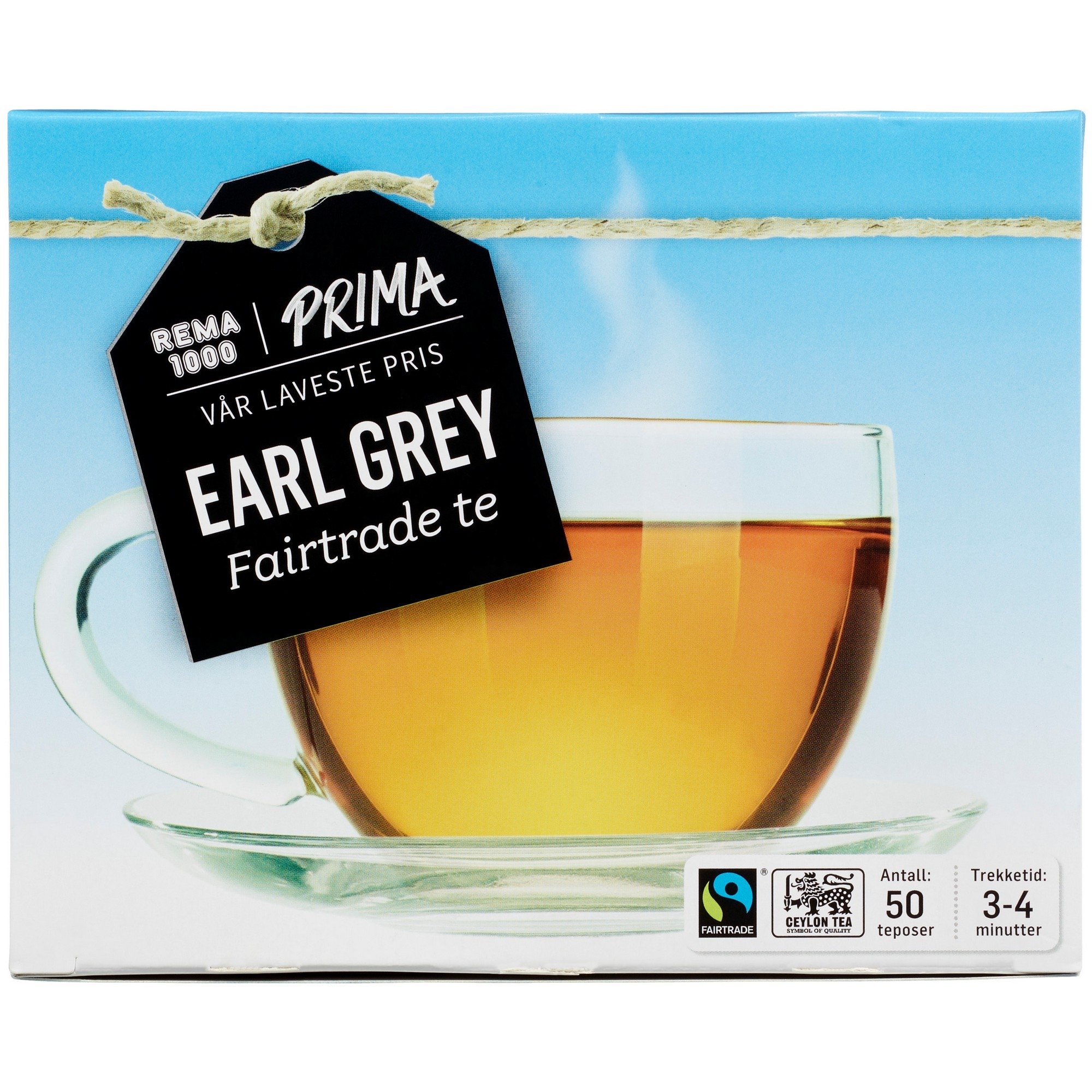 Earl grey te 50pk fairtrade  100g