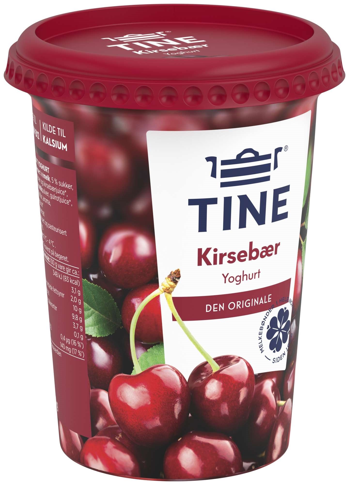 Yoghurt kirsebær     500g