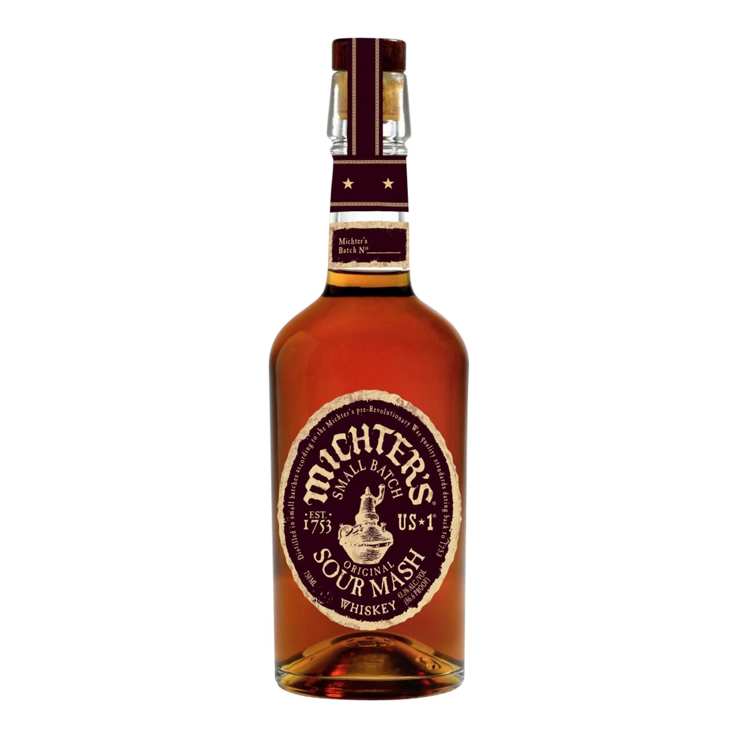 Michters us 1 sour mash whiskey  43%  70cl