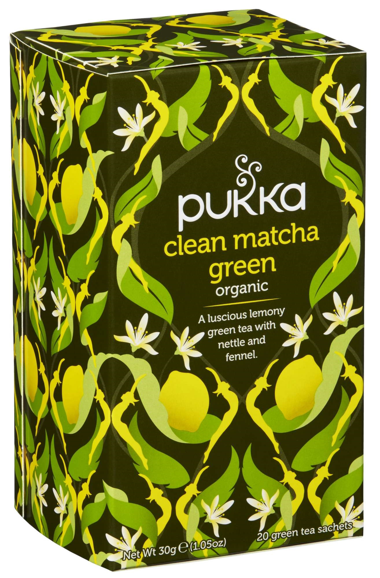 Pukka clean matcha green grønn te  økol.   20stk