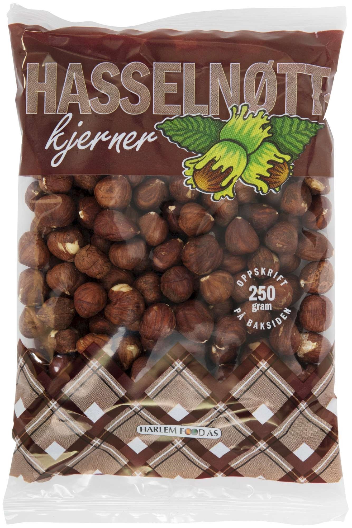 Hasselnøttkjerner    250g