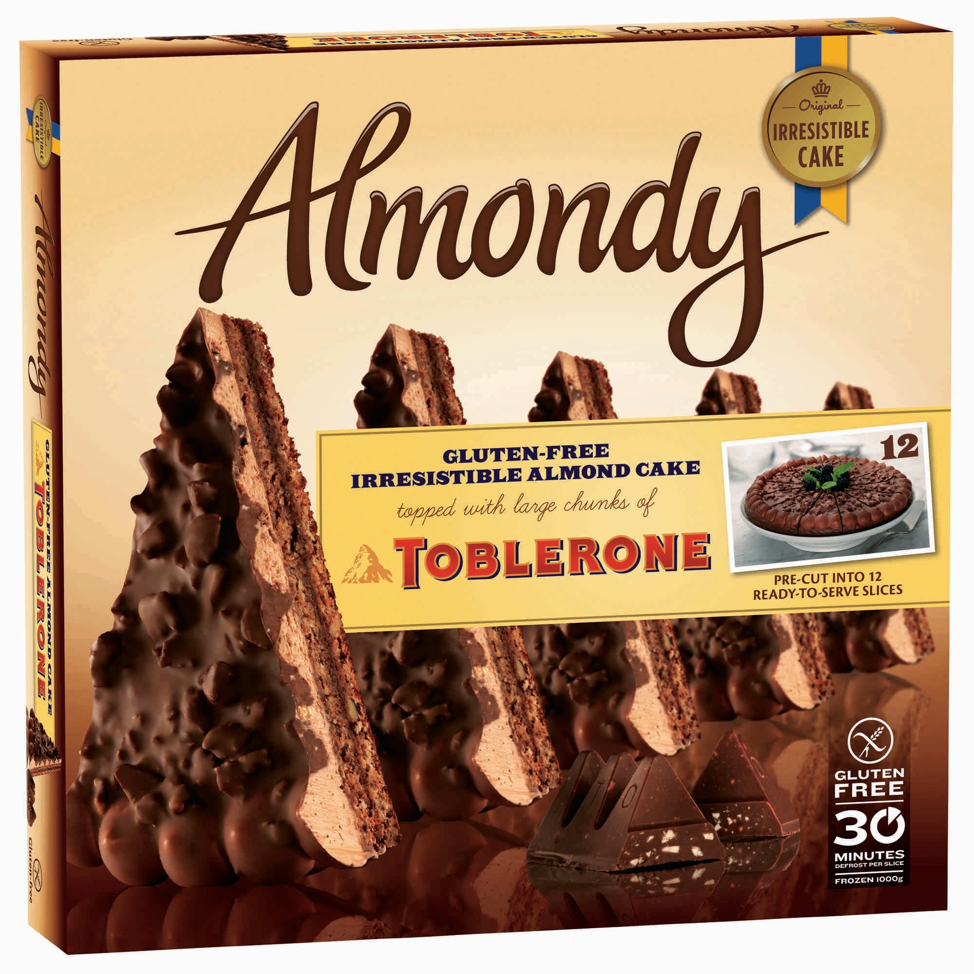 Mandelkake toblerone oppd.   1kg