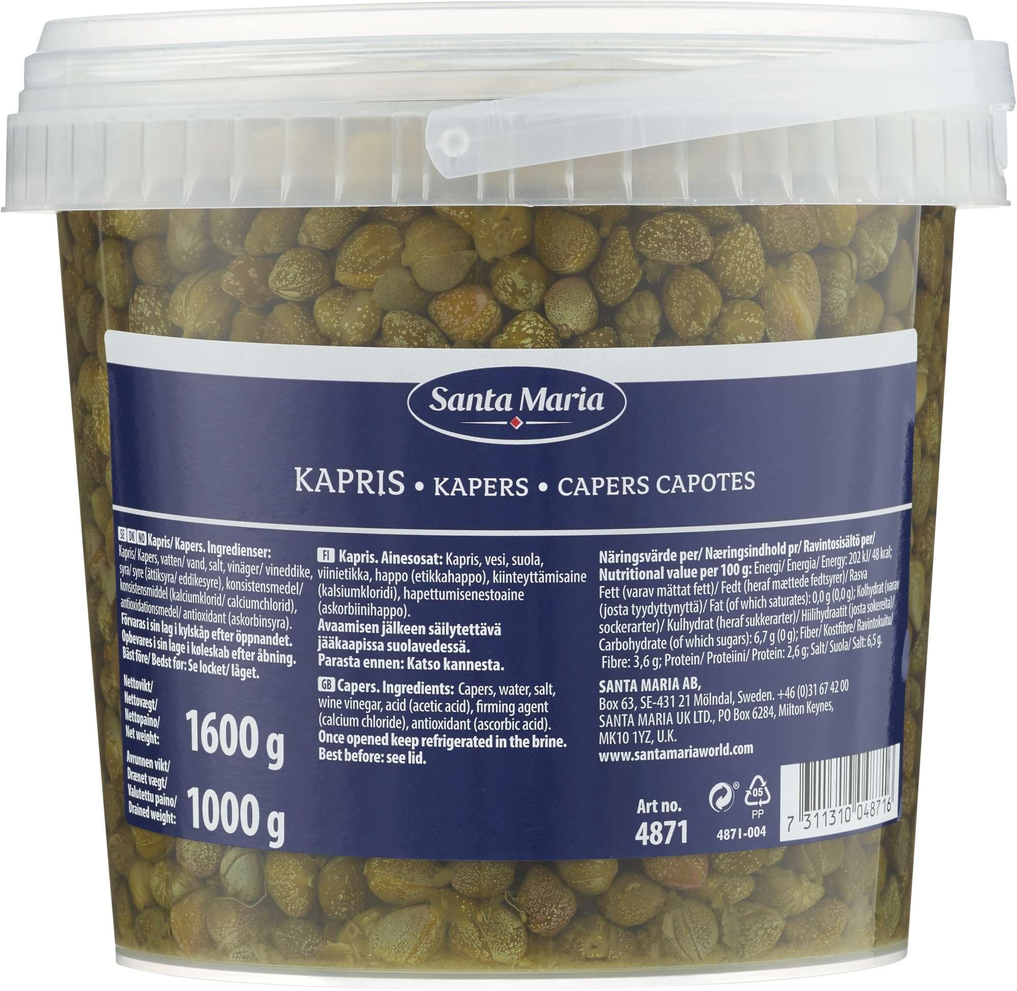 Kapers capotes   1600g