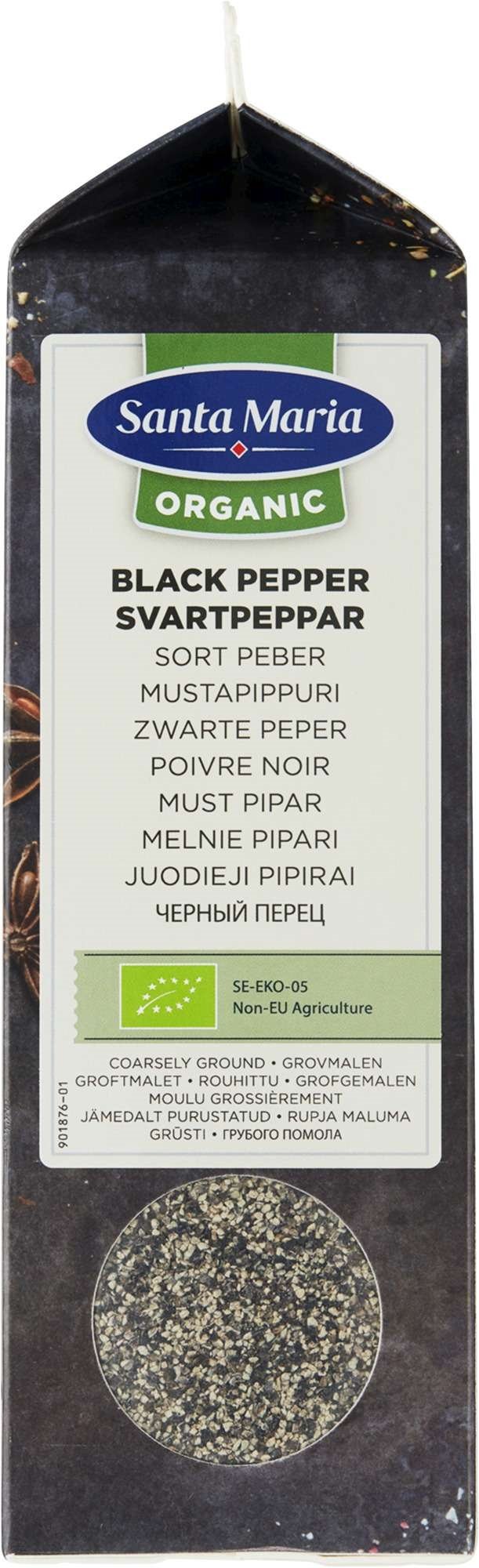 Sort pepper grovmalt økol.   380g