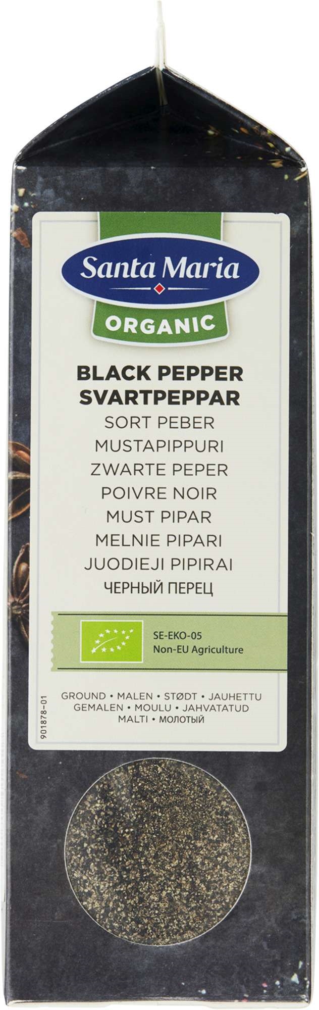 Sort pepper malt økol.   330g