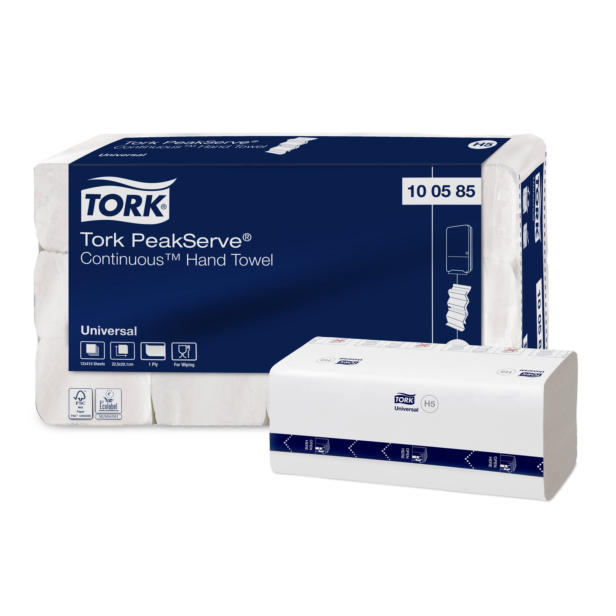 Peakserve continuous h5 papir   410stk