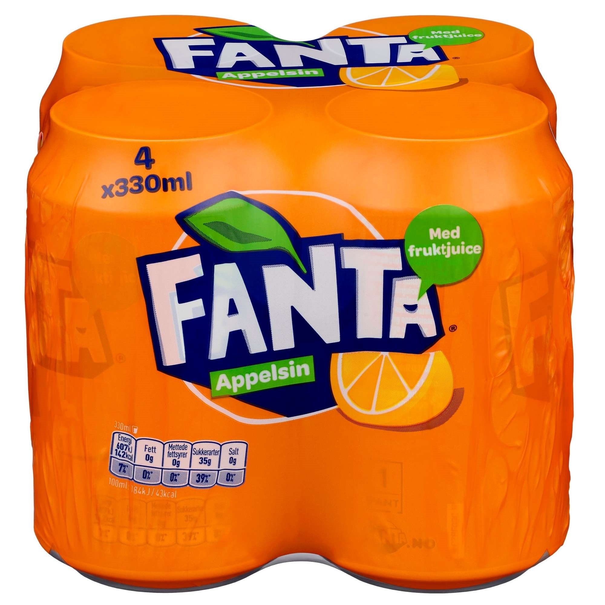 Fanta orange boks 4-pk   24x0,33l