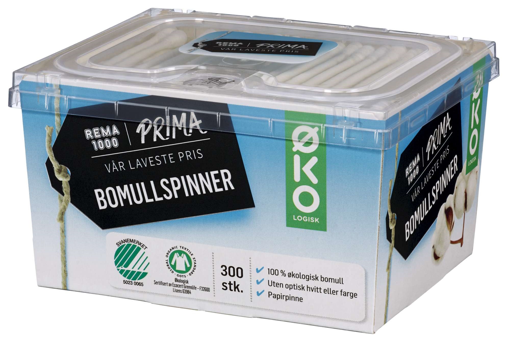 Bomullspinner   300stk