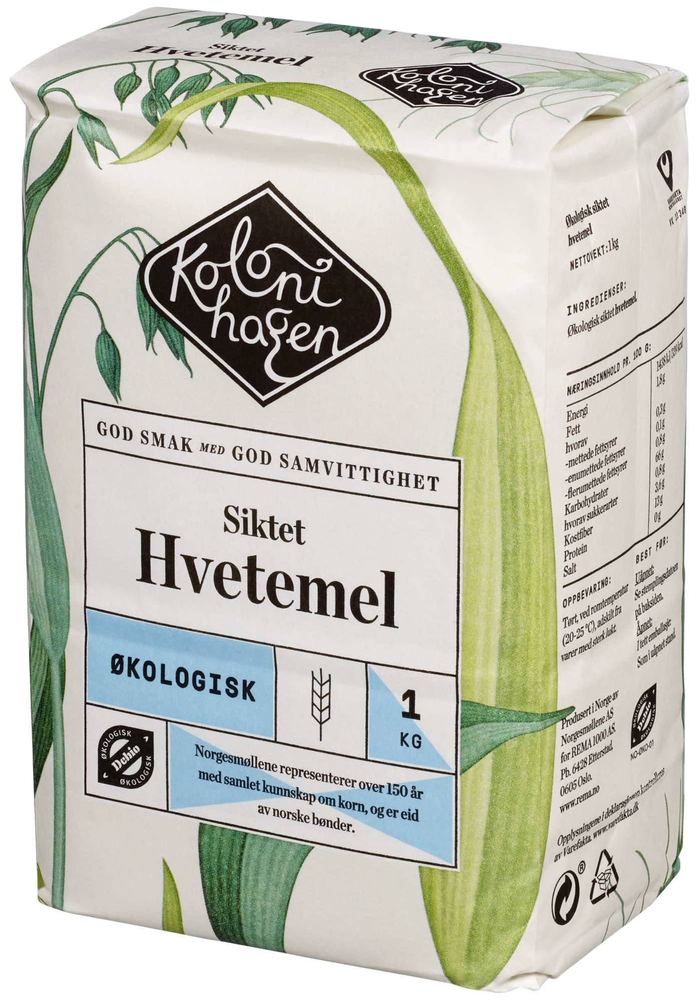 Hvetemel siktet økol. 1kg