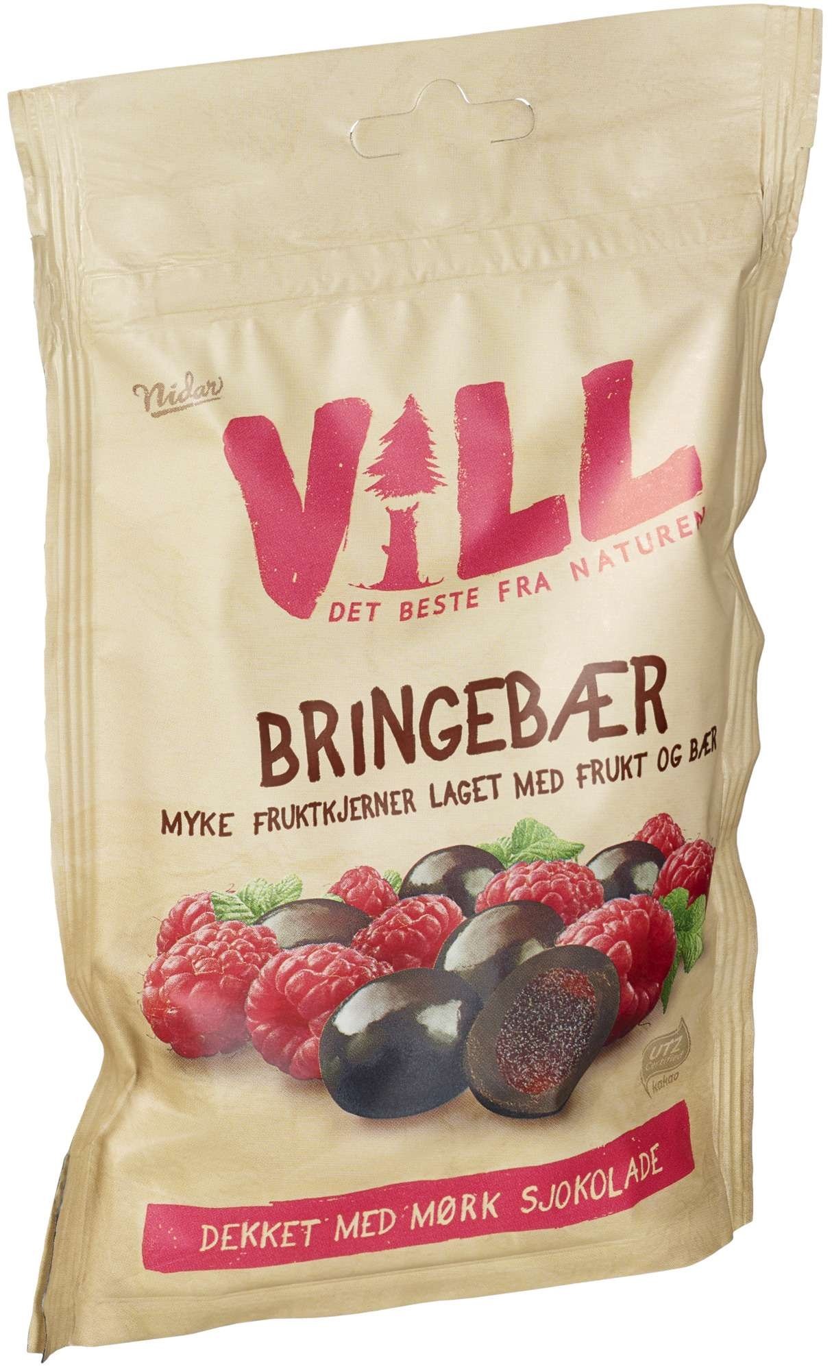 Vill fruktkjerner bringebær   140g