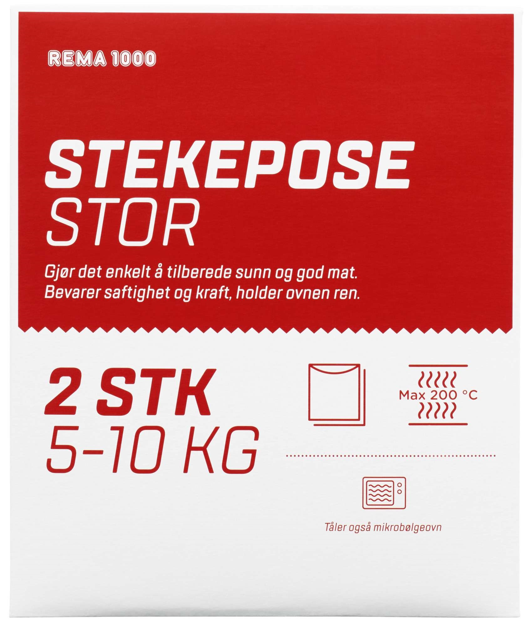 Stekepose stor    2pk