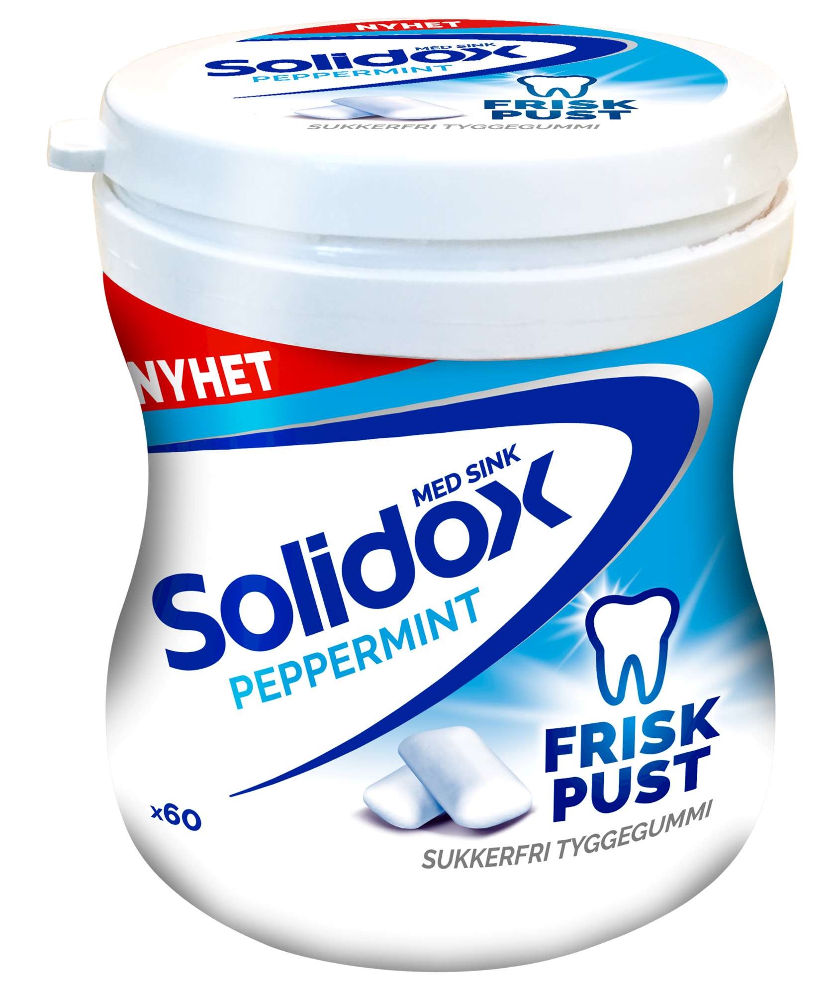 Solidox tyggis frisk pust bottle 87g