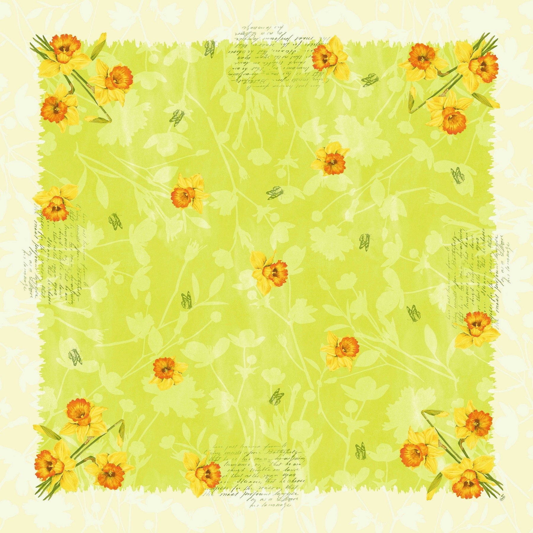 Duk d-cel 84x84cm spring flowers   20stk