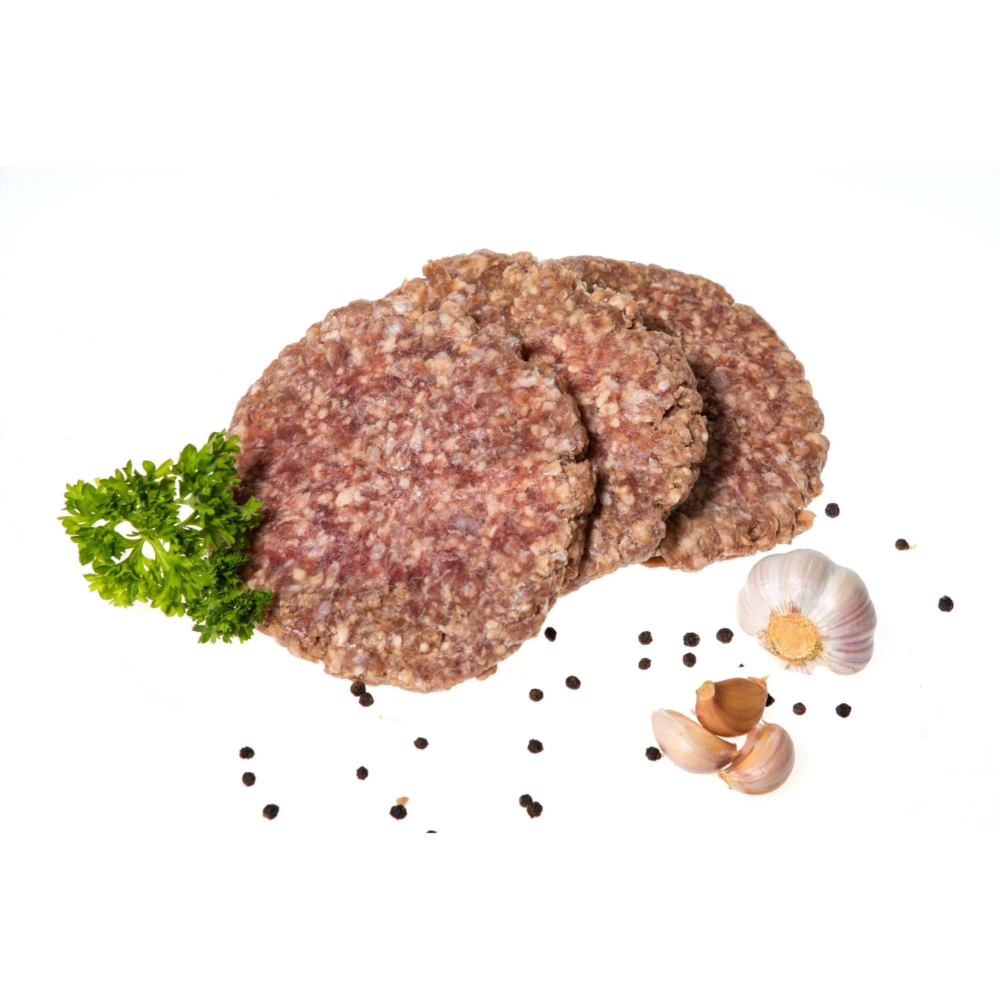 Beefburger bøkerøkt 180g ca1,44kg  kg