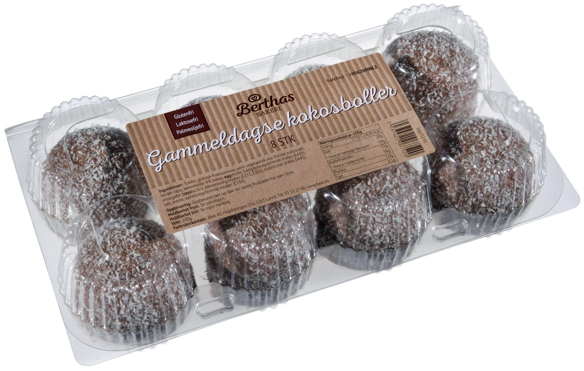 Kokosboller 200g  8stk