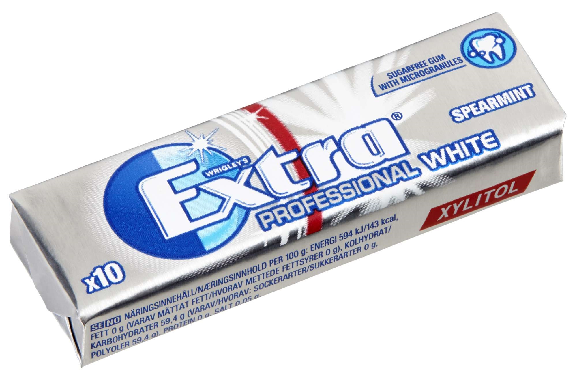 Extra pro white spearmint 10p  14g