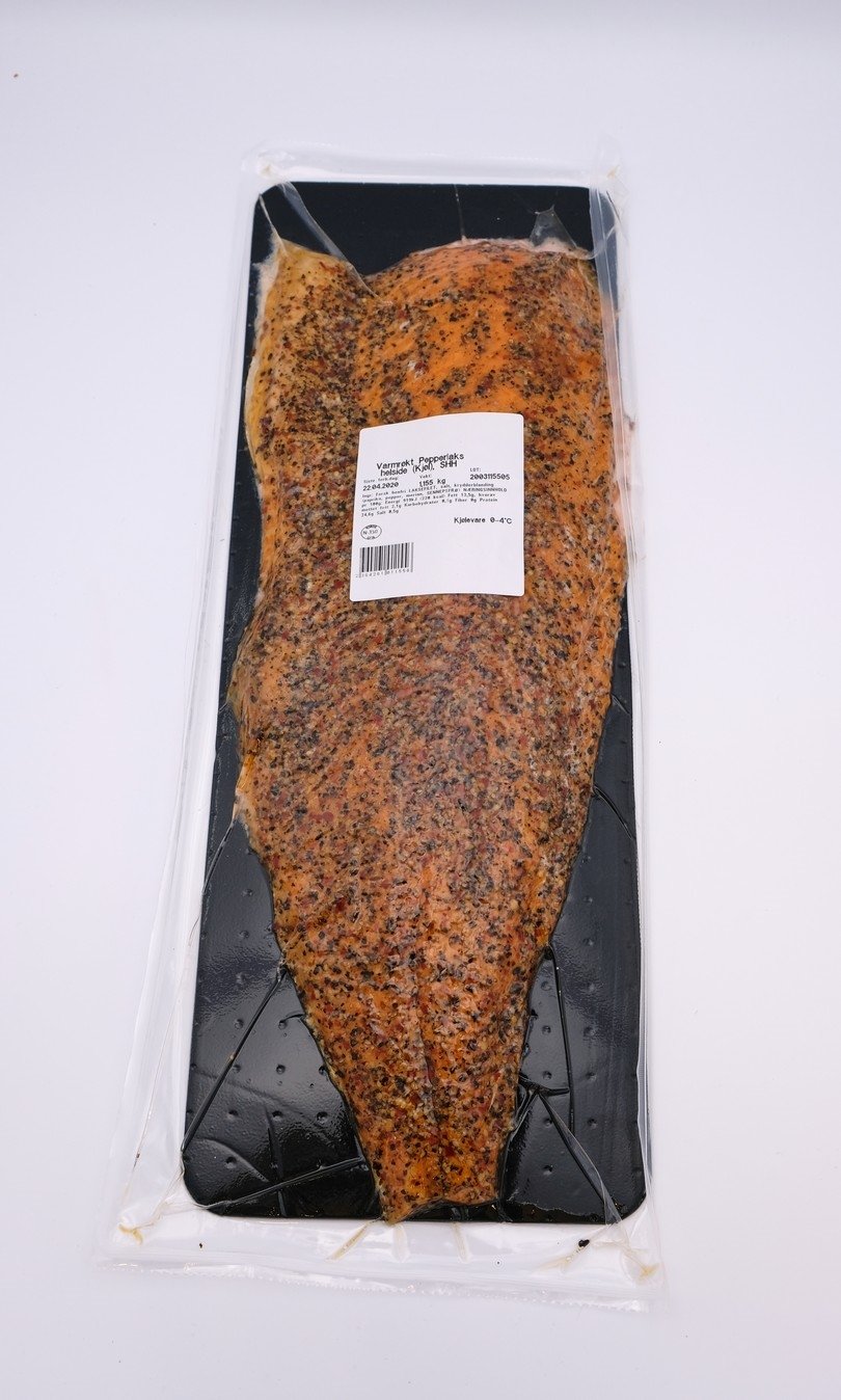 Pepperlaks varmrøkt helside frys 5x1kg  kg