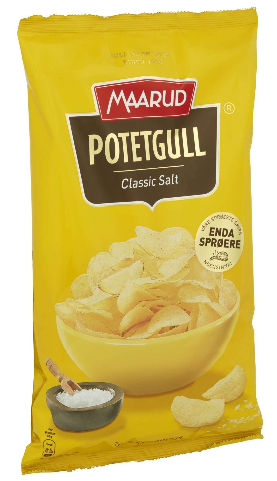 Potetgull classic salt   240g