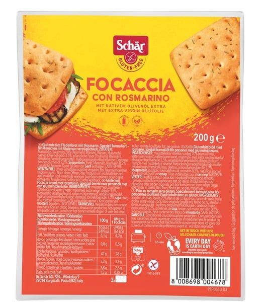 Focaccia glutenfri   200g