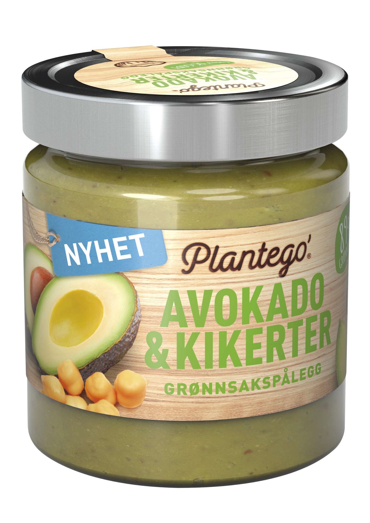 Grønnsakspålegg avokado og kikerter  165g