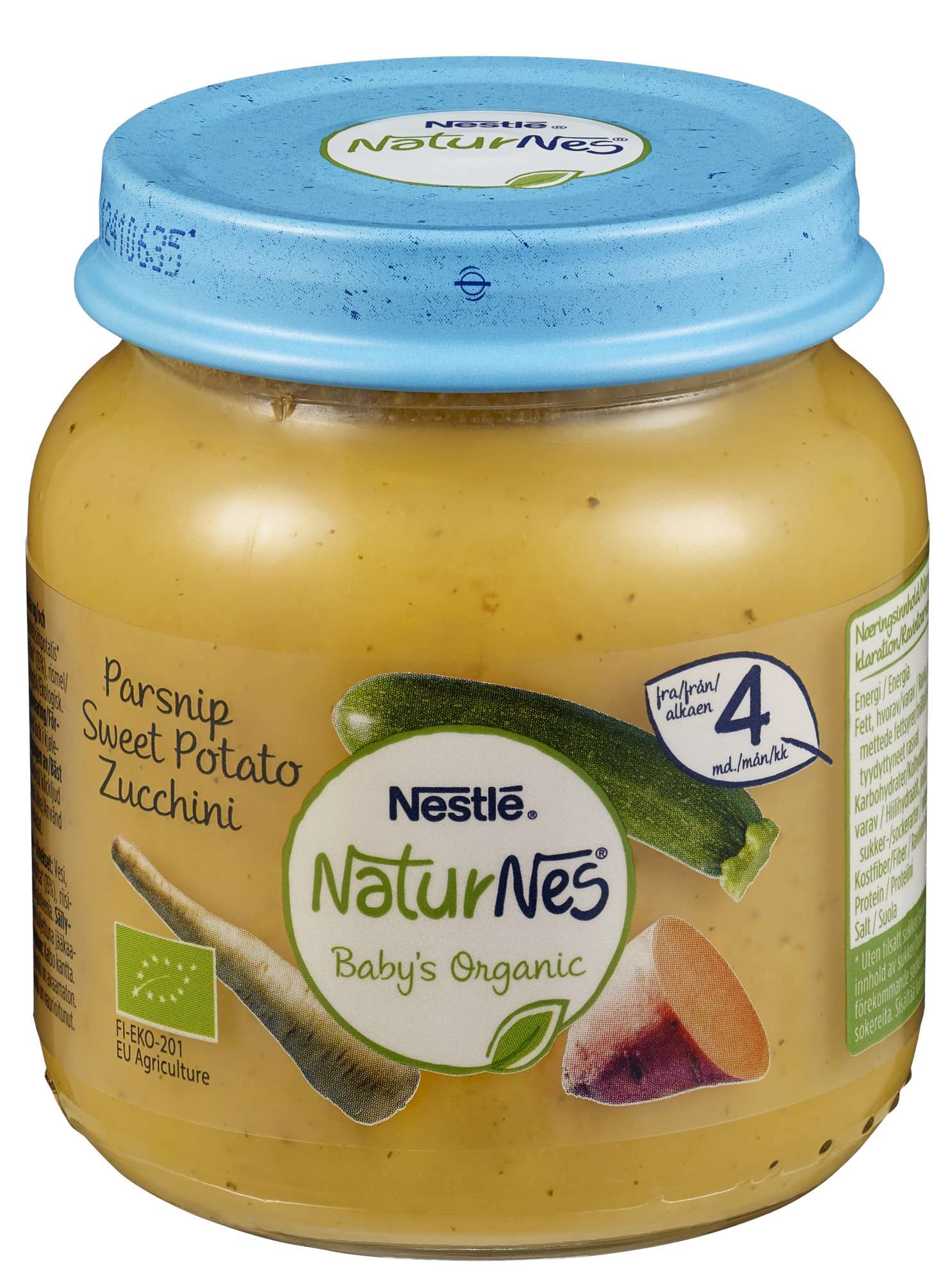 Naturnes parsnip sweet potato 4m 125g