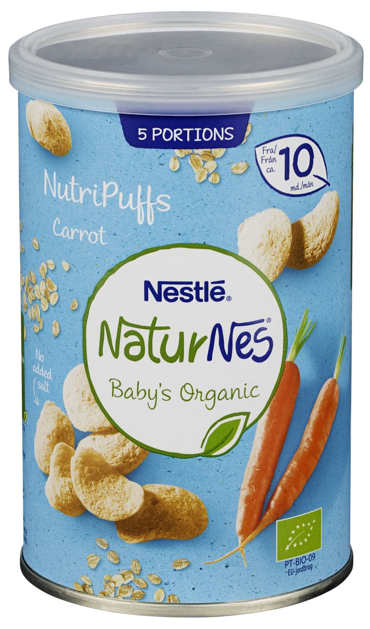 Naturnes nutripuffs carrot 35g