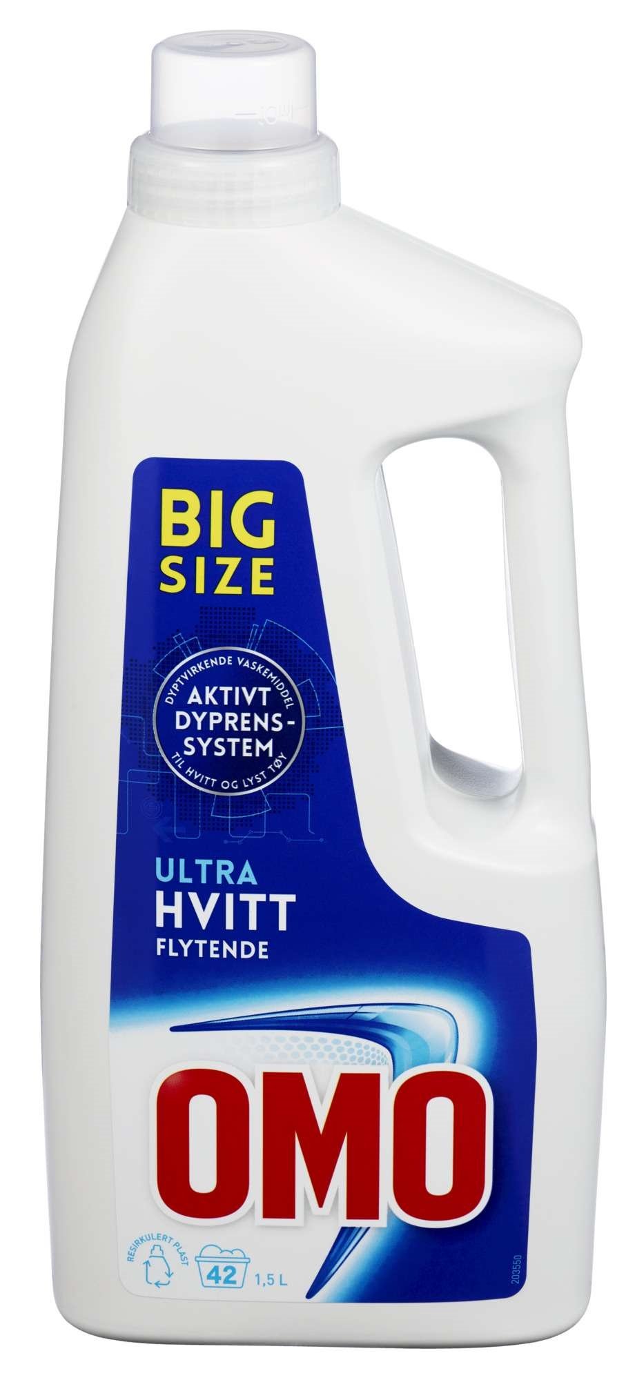 Omo ultra hvitt flytende 1,5l