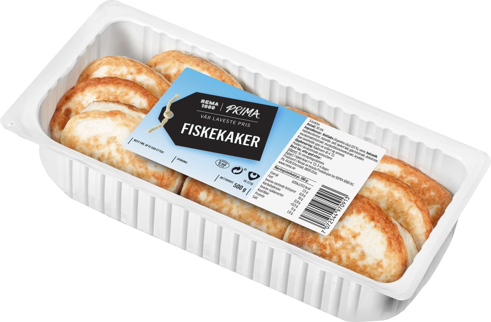 Fiskekaker     500g