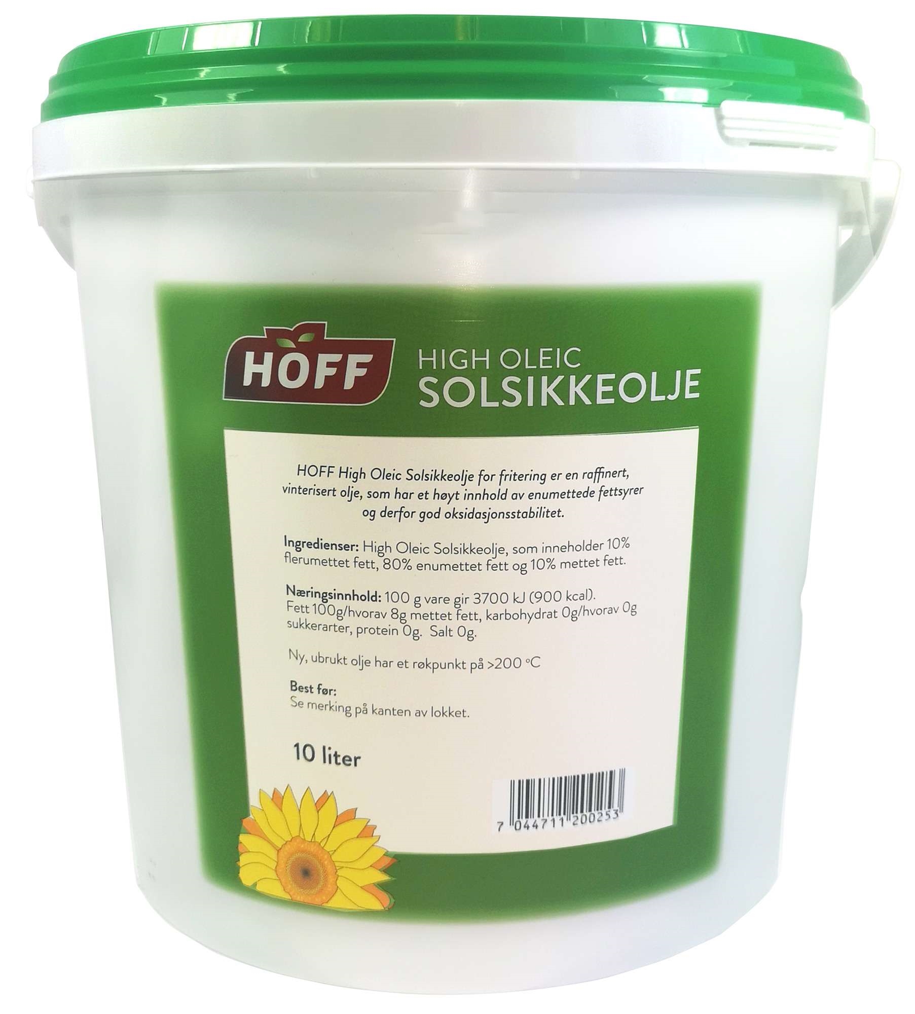 High oleic solsikkeolje for frityr   10l