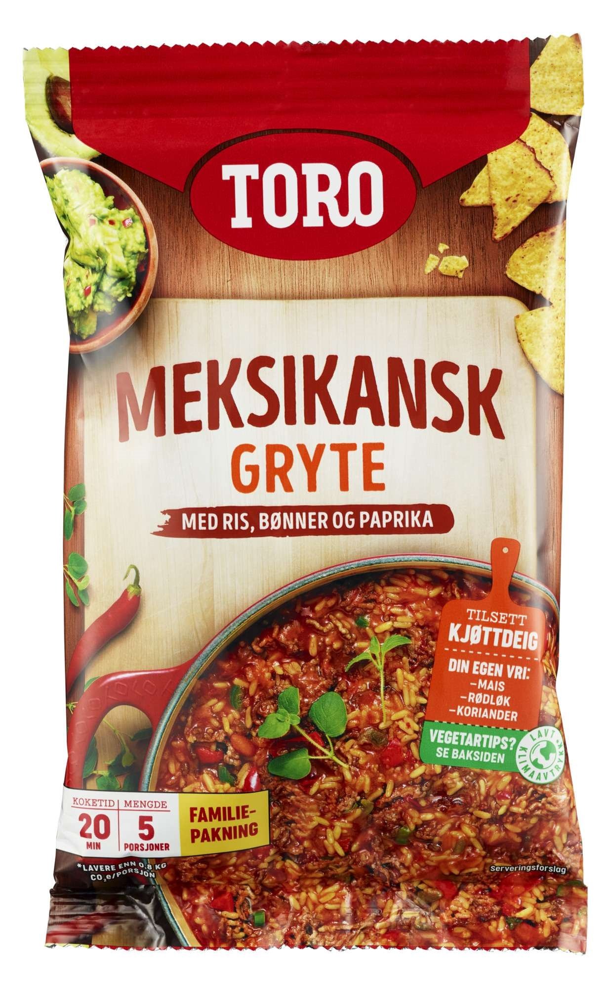 Meksikansk gryte familiepakning  284g