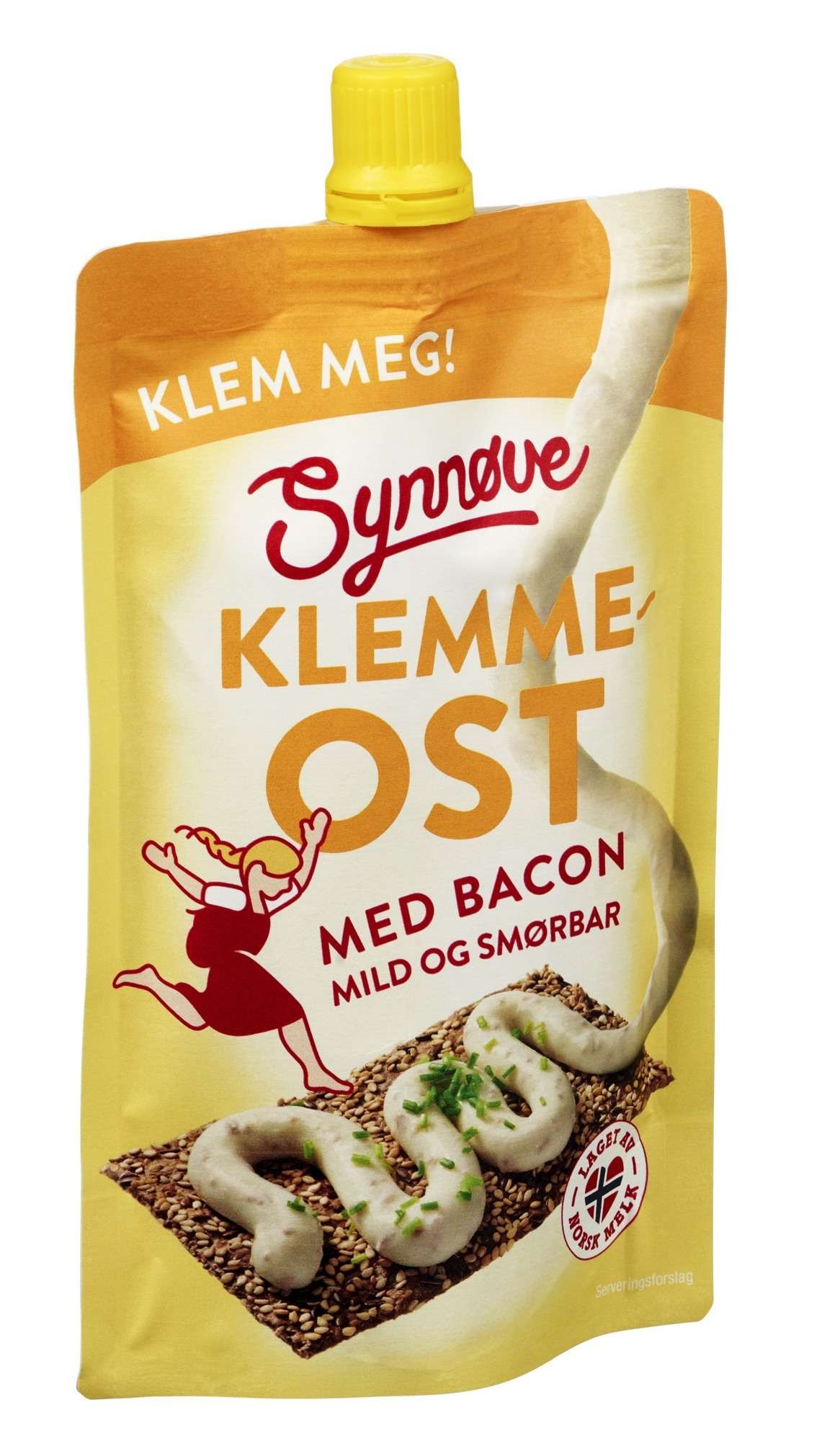 Synnøve klemmeost bacon 165g