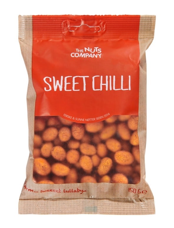 Peanøtter coatede - sweet chili 150g