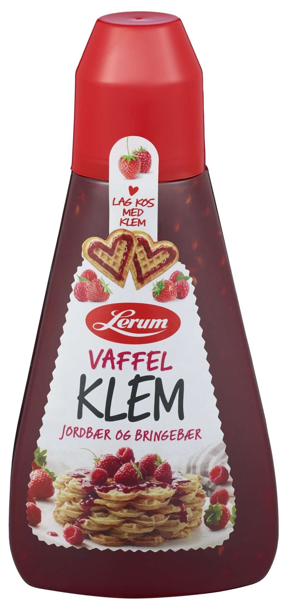 Jordbær/bringebær klem   415g