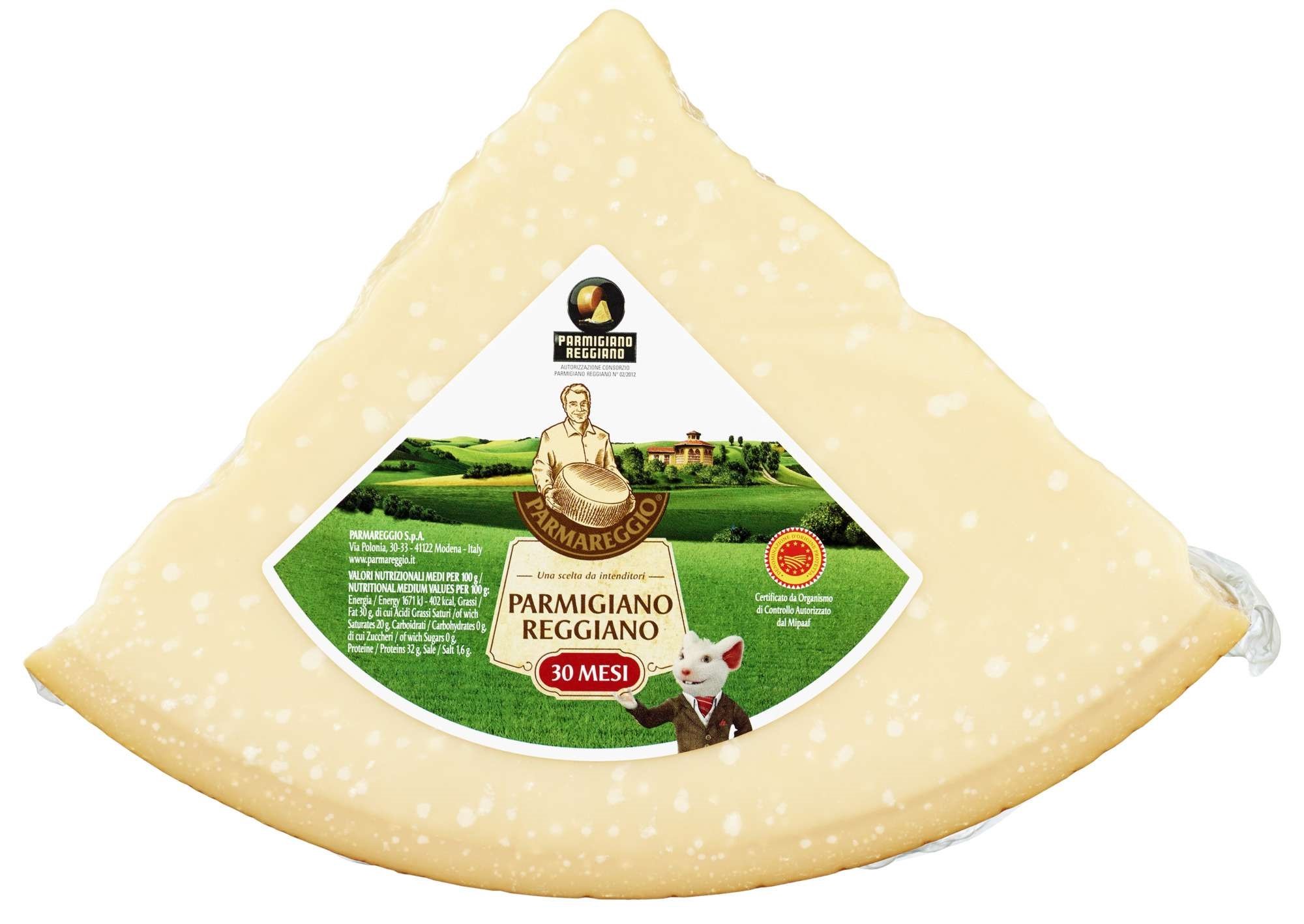 Parmesan 30mnd 2xca4,5kg    kg