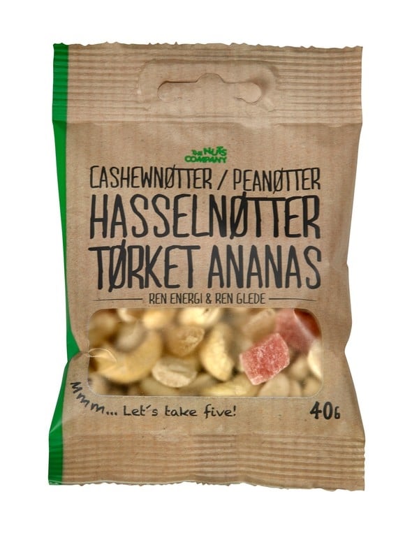 Nøttemix m/ananas 40g