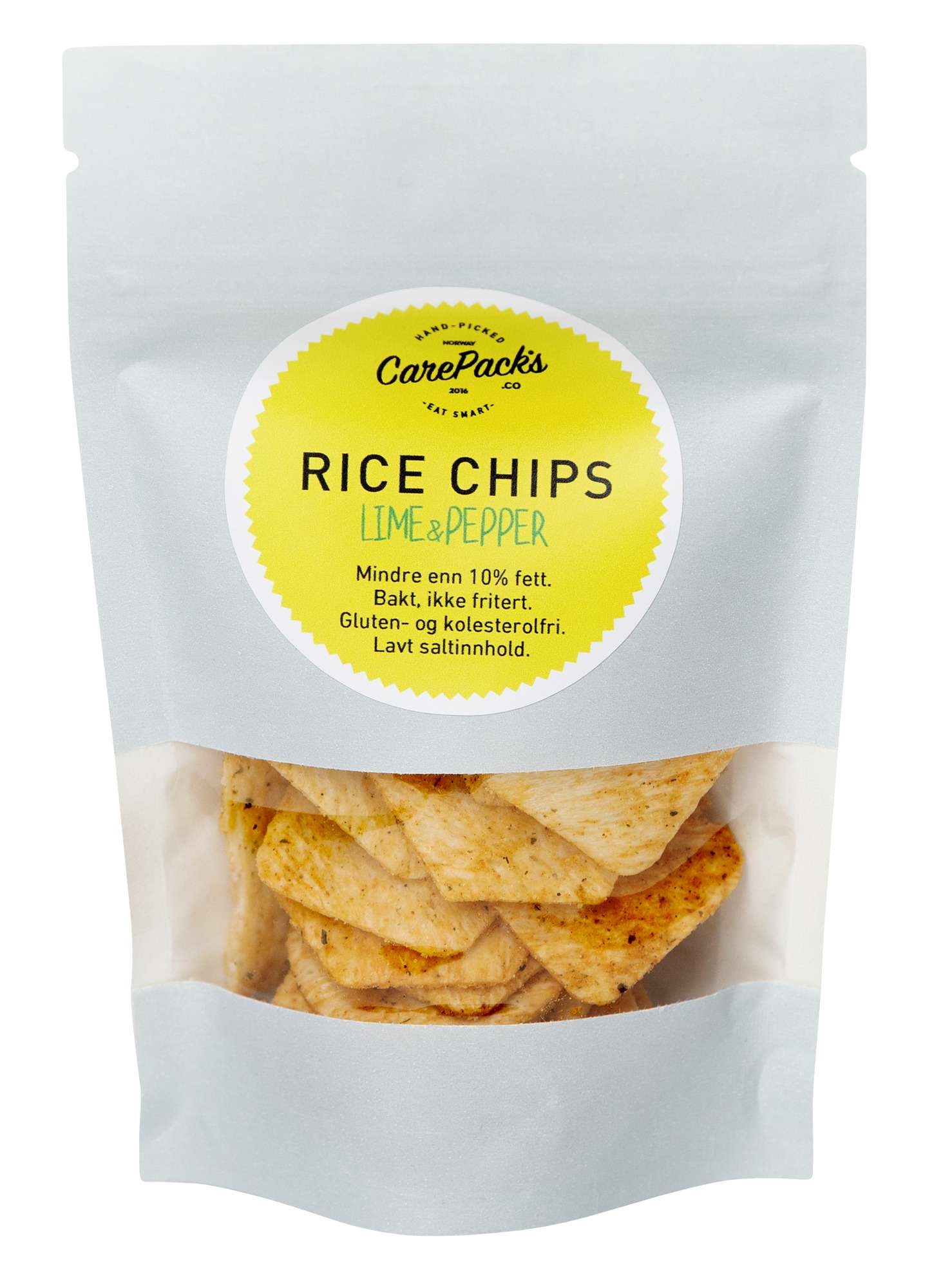 Rice chips lime & pepper, glutenfri  20g