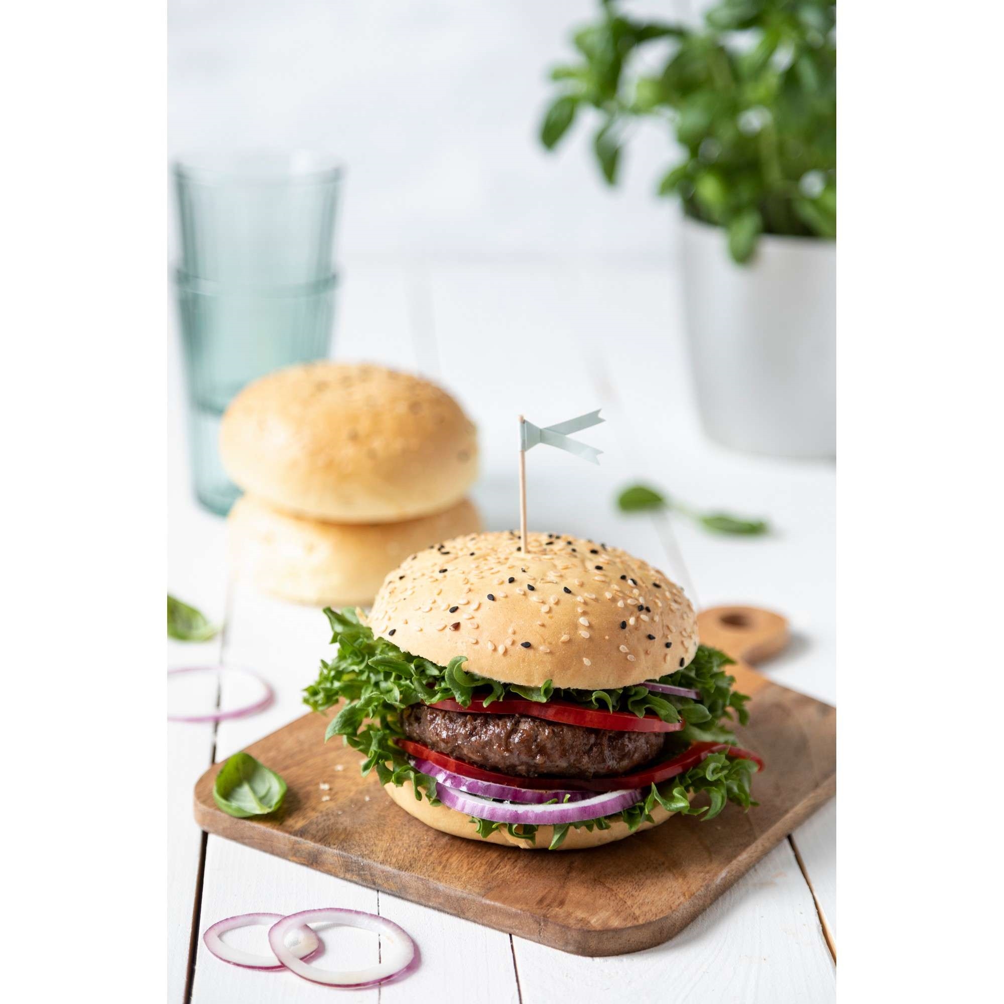 Briocheburger sort/gul sesam    24x60g