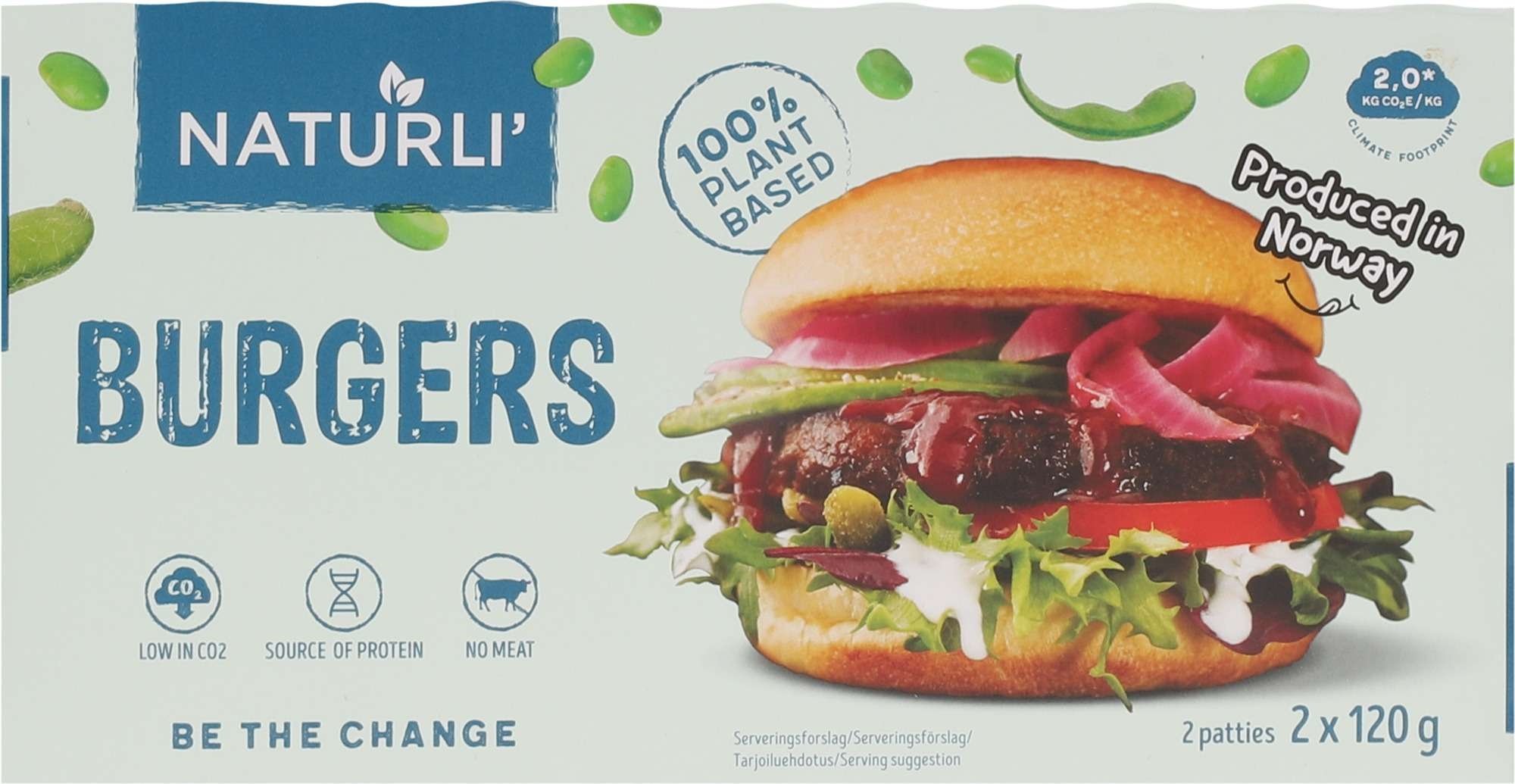 Naturli' burgers   2x120g