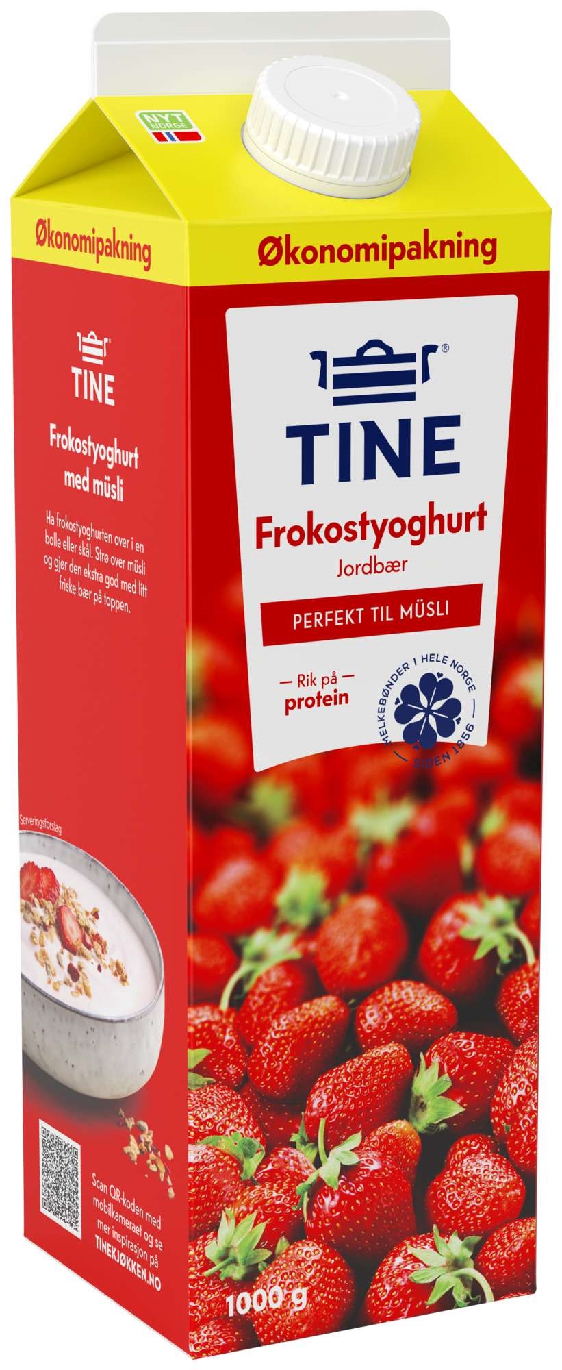 Frokostyoghurt jordbær  1000g