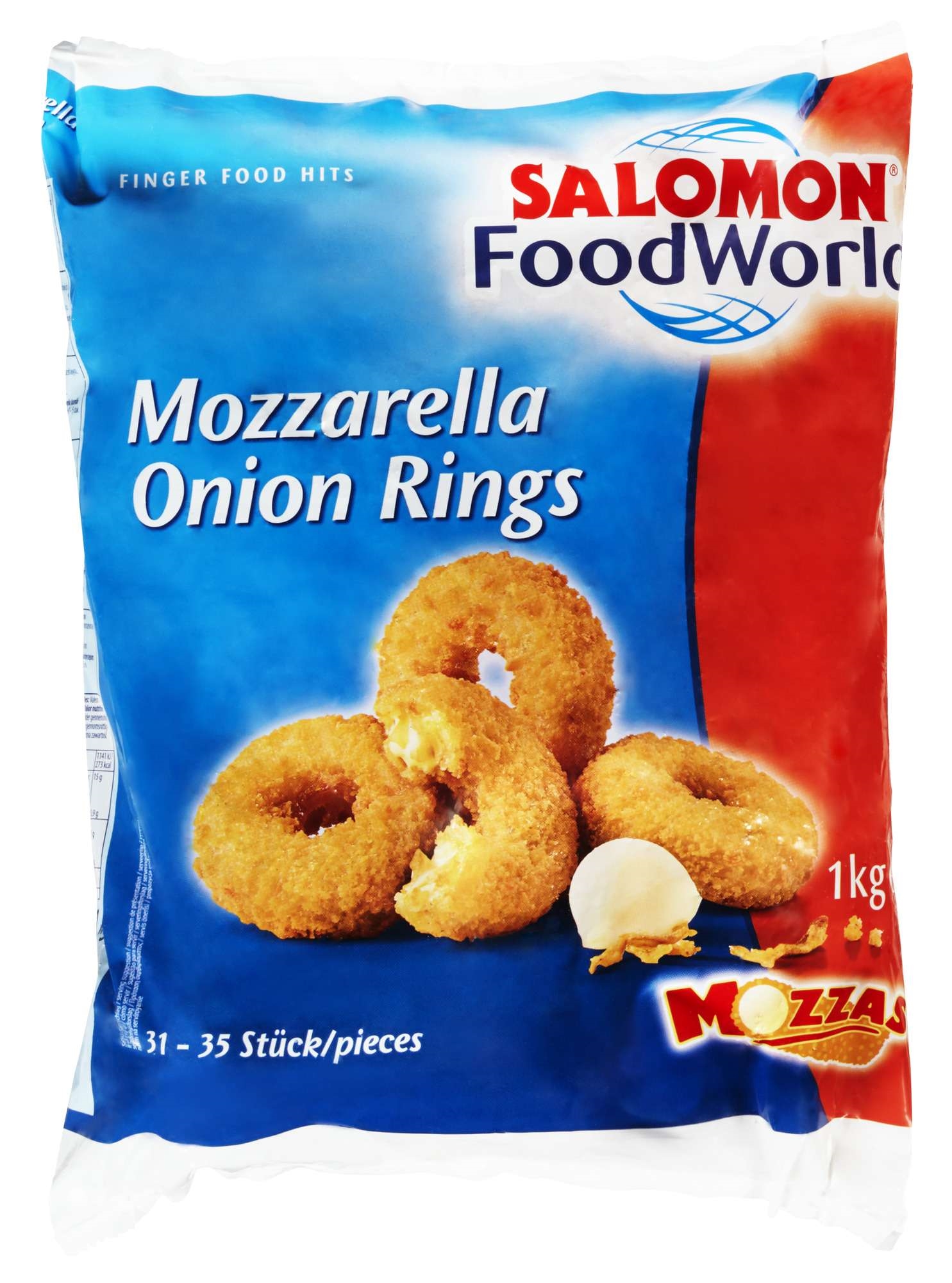 Mozzarella onion rings    1kg