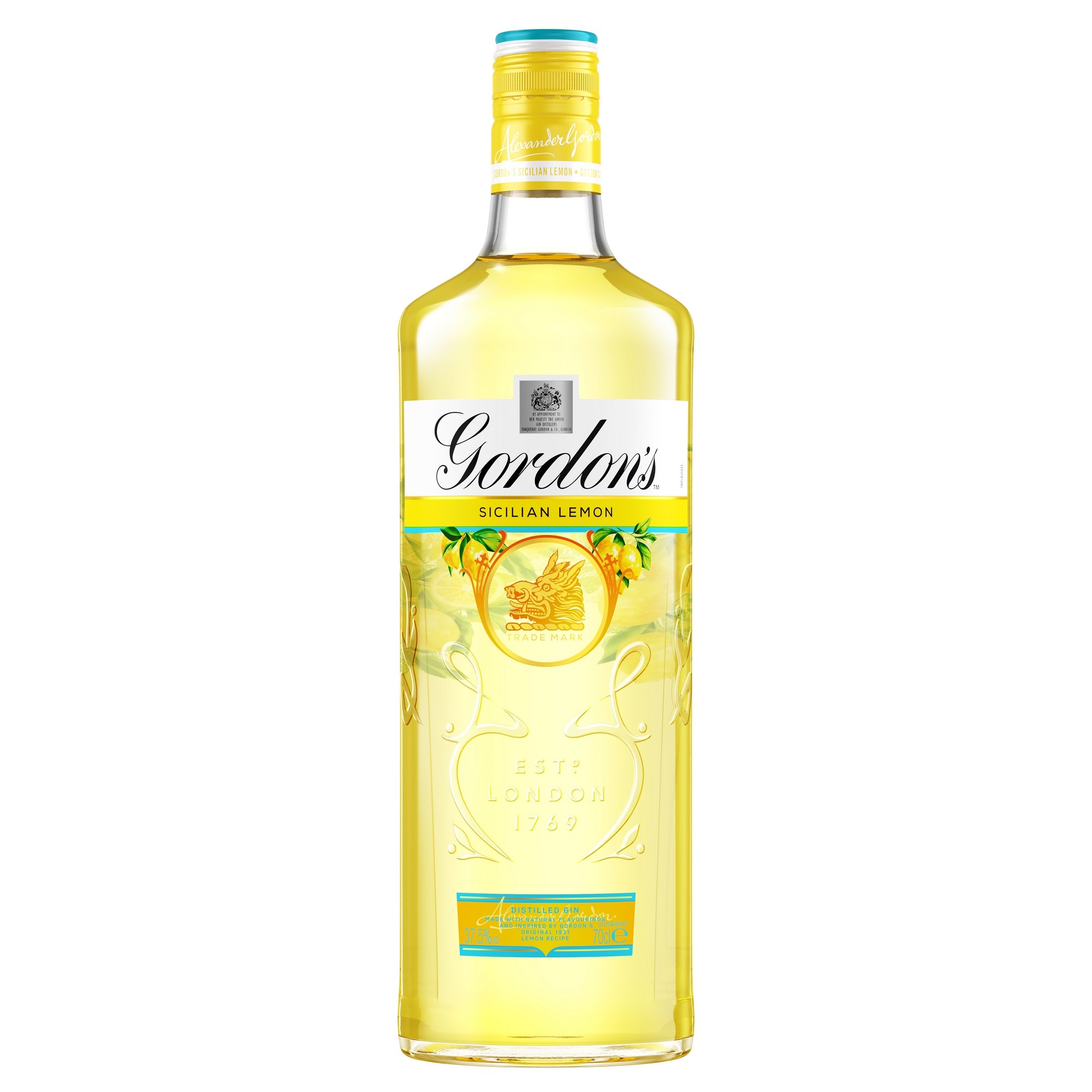 Gordons sicilian lemon gin   37,5%   70cl