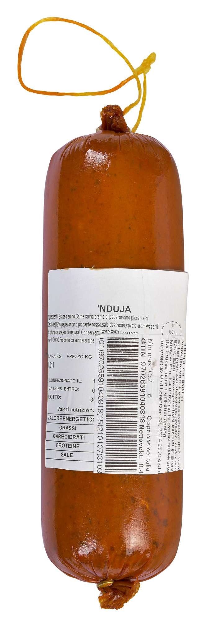 Nduja ca450g   kg