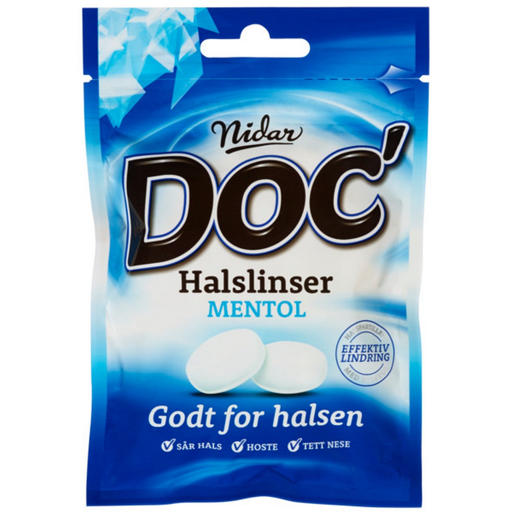 Doc  halslinser mentol  50g