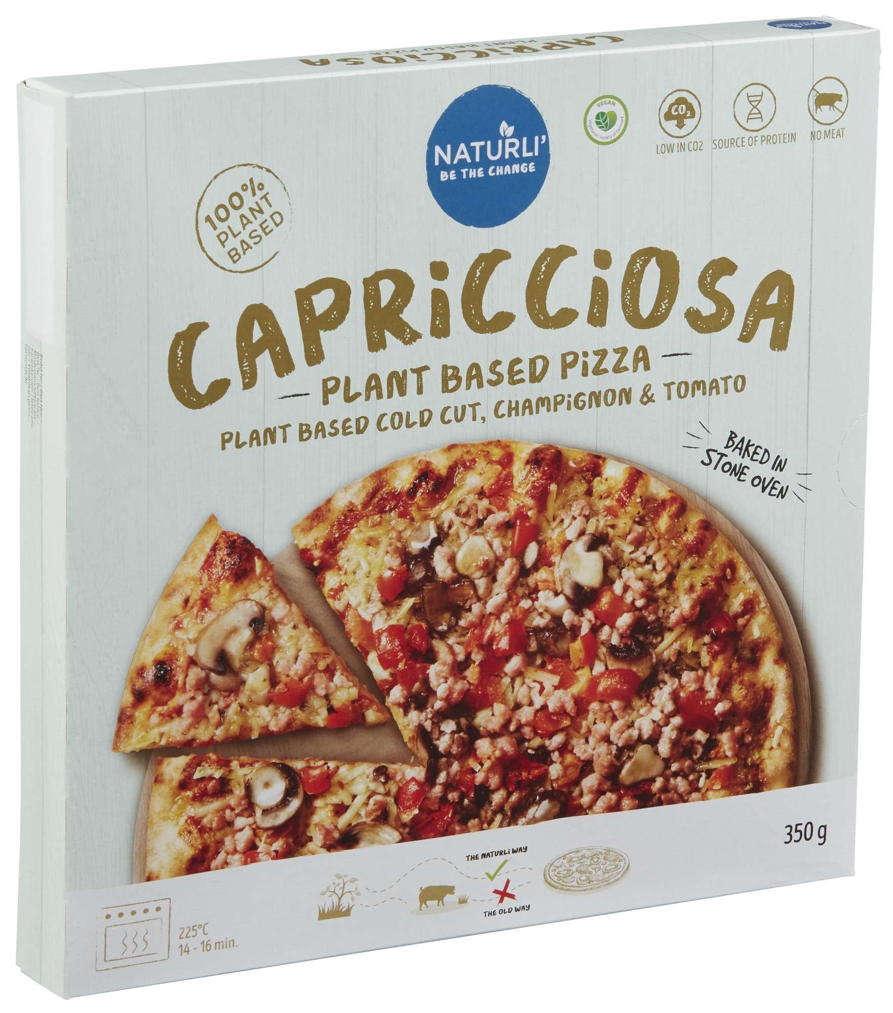 Naturli' pizza capricciosa   350g