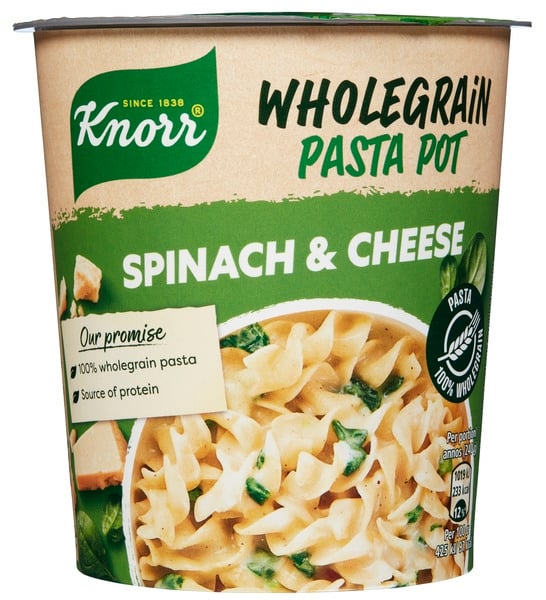 Snack pot wholegrain spinach & cheese  60g