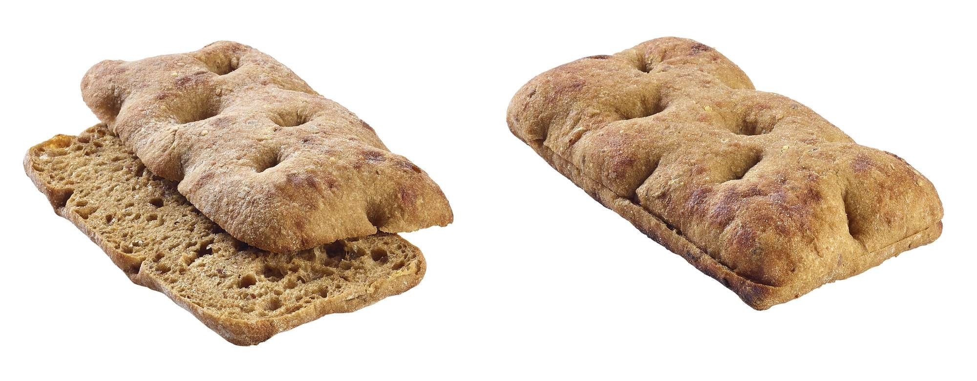 Schiacciata focaccia multigrain skivet   32x100g