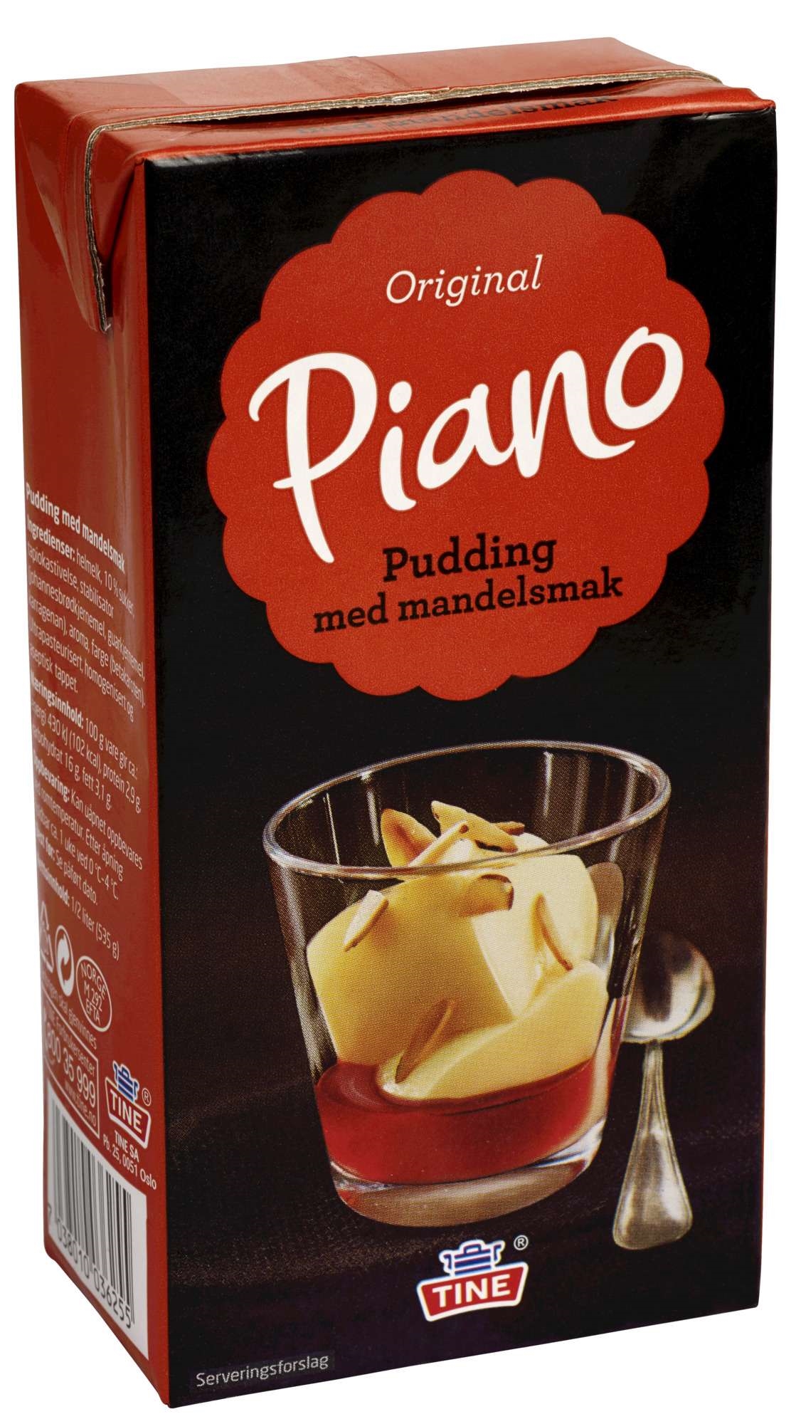 Mandelpudding piano   1l