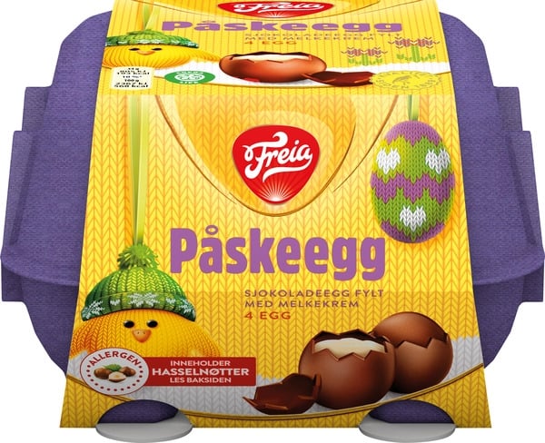 Fylte påskeegg 4pk  136g