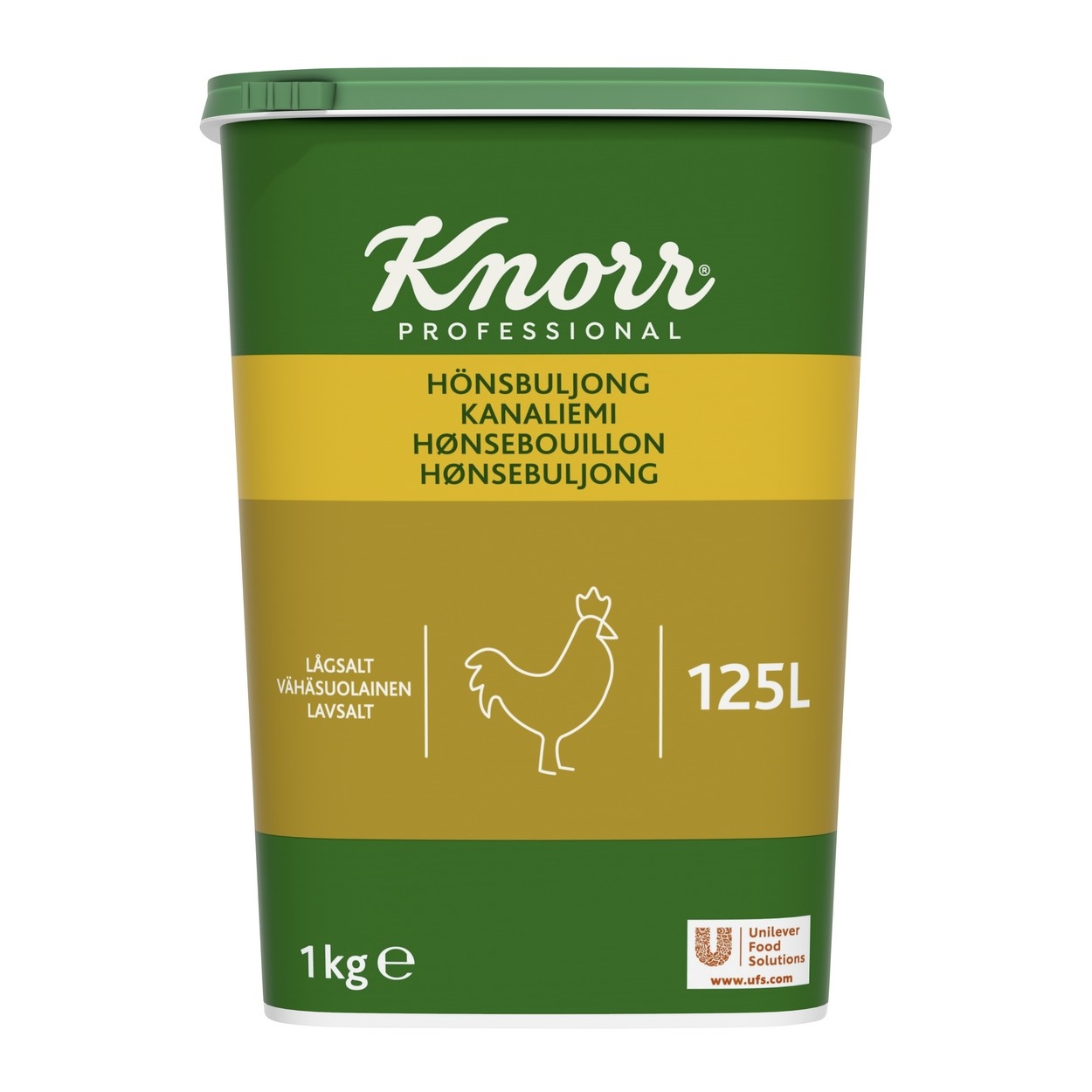 Hønsebuljong lavsalt  1kg  125l